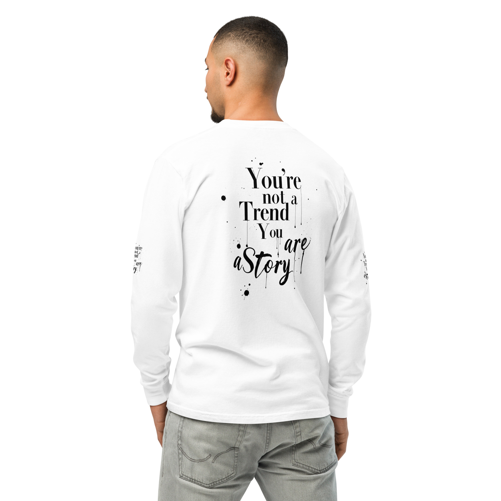 Garment-dyed heavyweight long-sleeve shirt