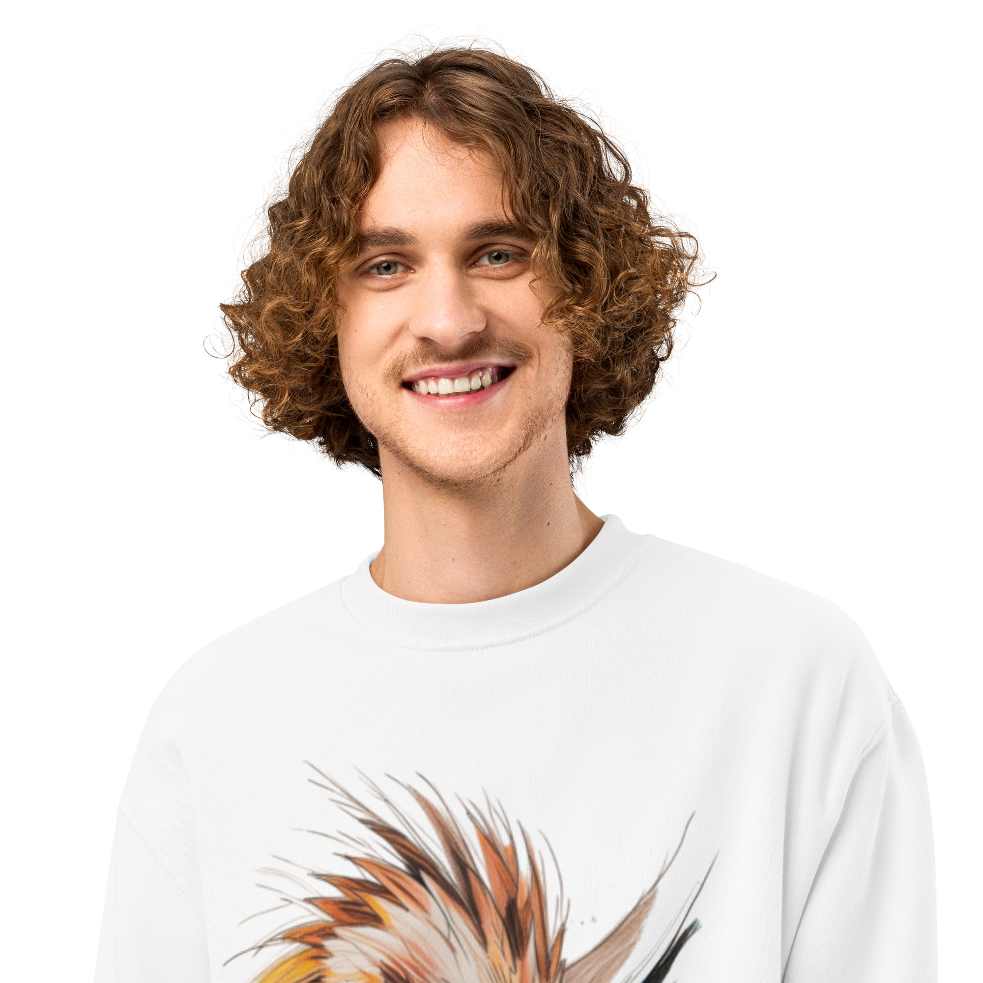 Oversized heavyweight sweatshirt - Gambar 4