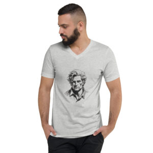 Unisex Short Sleeve V-Neck T-Shirt